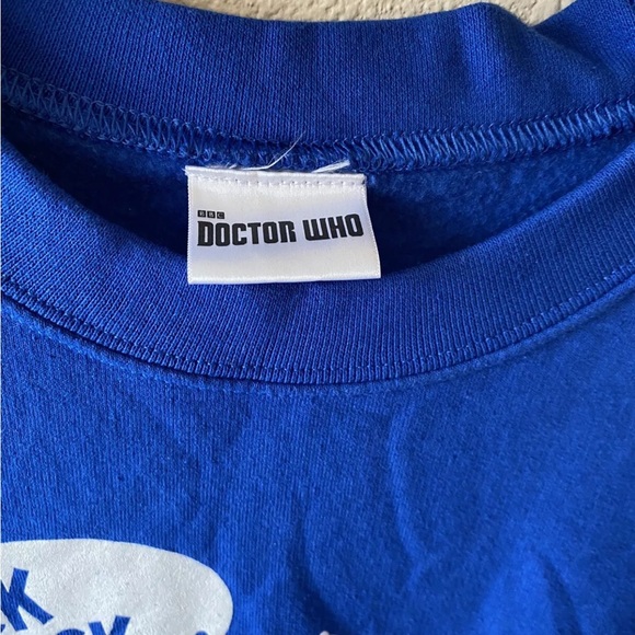 Doctor Who Knock Knock Who’s There Sweatshirt Size Large Unisex - Picture 3 of 15
